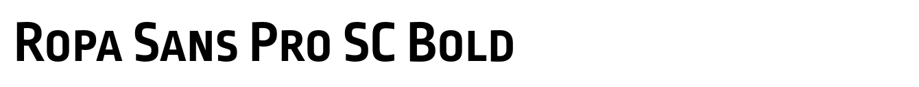 Ropa Sans Pro SC Bold